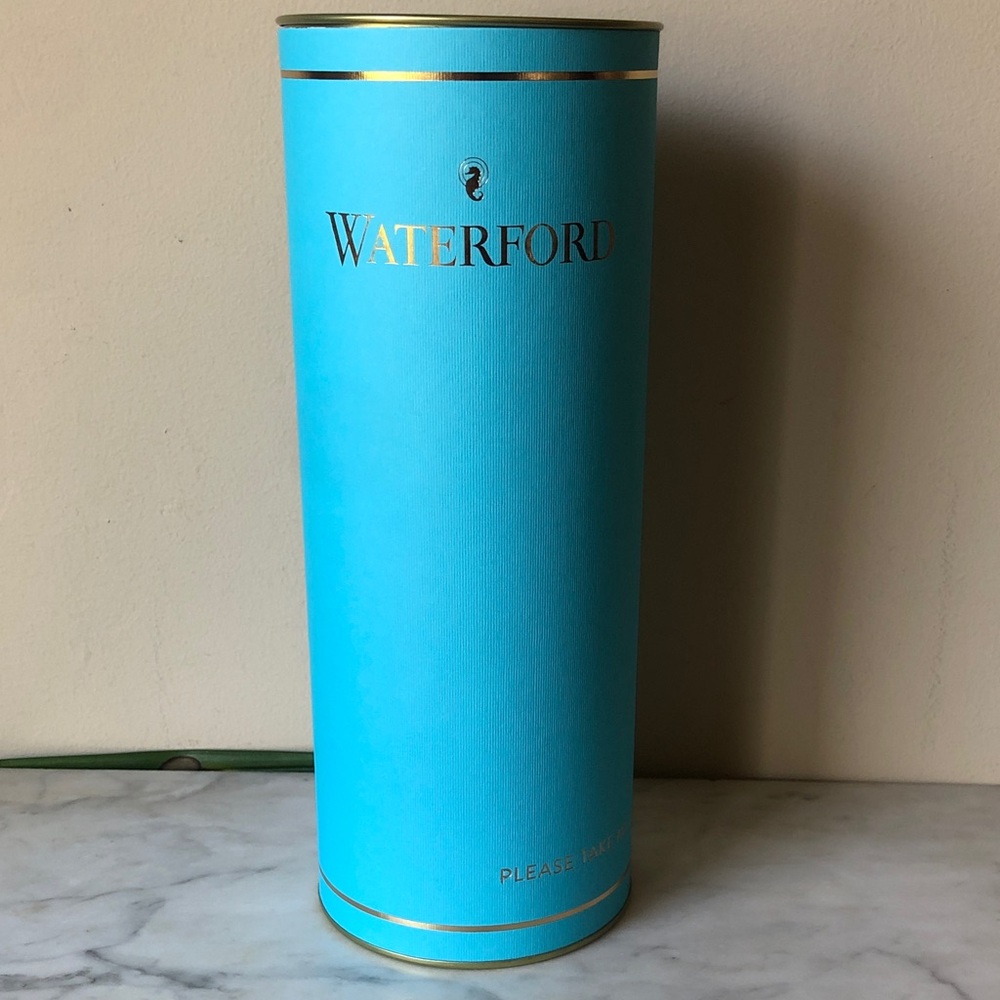 Waterford Turquoise Cylindrical  Tube